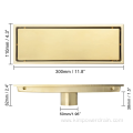 rectangular stainless steel golden floor drain